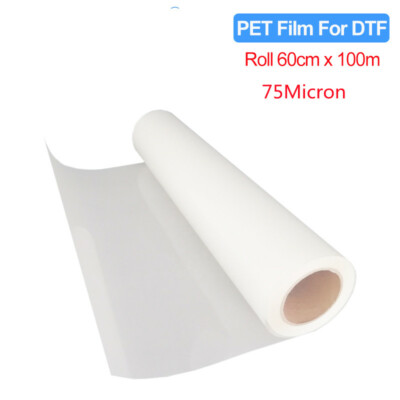 60cm*100m Roll PET Transfer Film 75 Micron For Epson i3200 4720 Printer