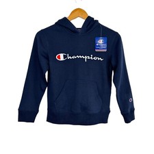 Champion Athleticwear Kids Hoodie Sweatshirt Sz Small Blue Long Sleeve Boy Girl