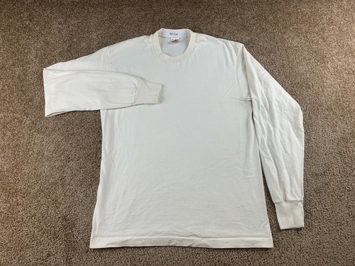 VINTAGE Sweater Large White Crewneck 
