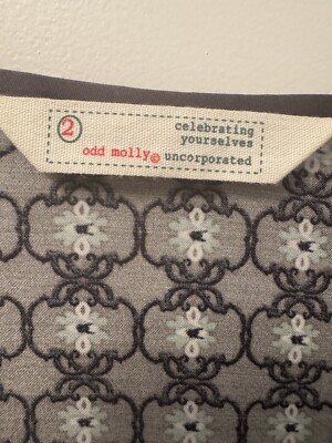 ODD MOLLY LUXUS VISKOSE RAYON KLEID GR: 2 / M - L HOCHWERTIG