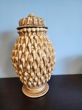PRICE DROP 23" Ceramic Urn with Lid Brown Unbranded