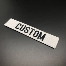 Custom Name Tape  Embroidery Patch Brand Fold Tactics Military Hook and Loop