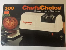 Chef's Choice Diamond Hone 300 Electric Knife Sharpener Chrome IN BOX