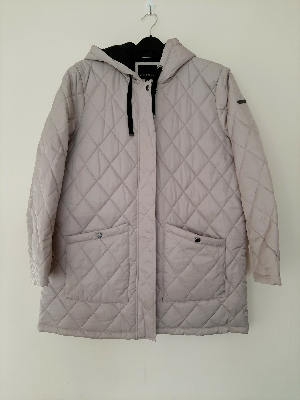 Costco Ladies Beige Quilted Jacket Weatherproof. Size XL/New with tags