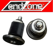 End Zone Velo VLP-59 Black PVC 15mm Handlebar Expansion Endplugs Pair Bike