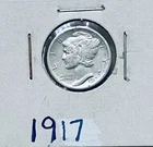 FREE SHIPPING 1917 mercury dime  Nice Coin Low Price
