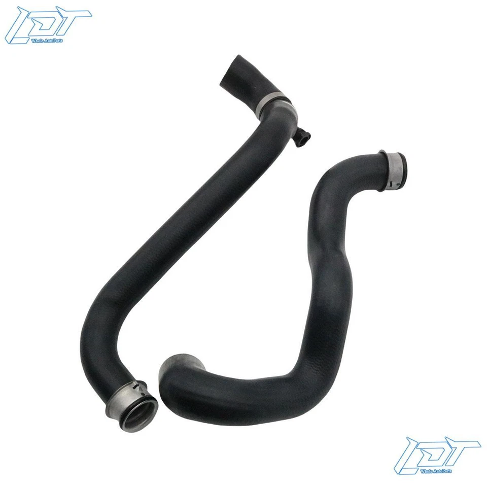 2Pcs Radiator Coolant Hose Upper & Lower For 2003-2005 Mercedes Benz E320 3.2L - Image 2 of 4