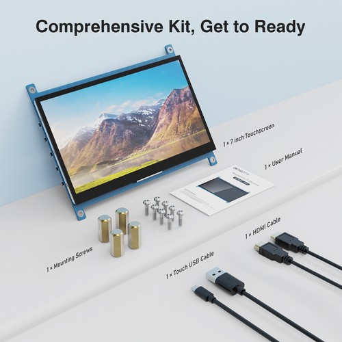 APROTII 7Zoll Portable 1024X600 IPS HDMI Touch Screen Monitore for Raspberry Pi - Photo 13/13