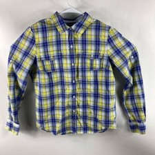 Tommy Hilfiger Men  s Multicolor Plaid Button Front Shirt Long Sleeve Size L