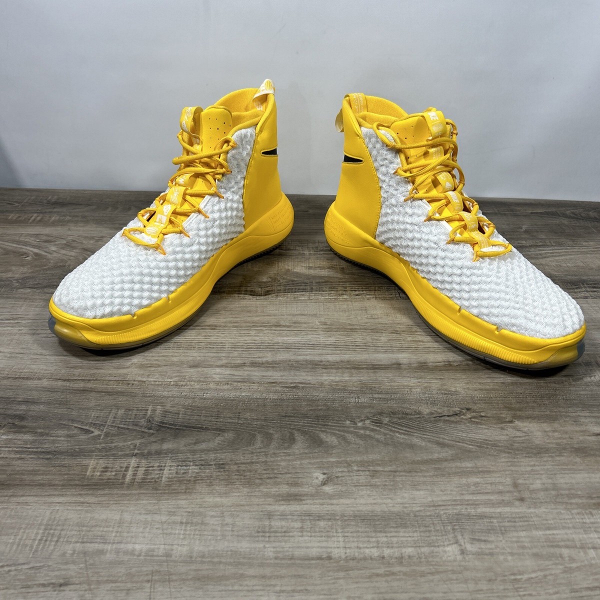 Nike Alphadunk Flyknit TB Basketball Shoes Size 17 Nike AlphaDunk TB White Black for Sale | Authenticity  main image 4