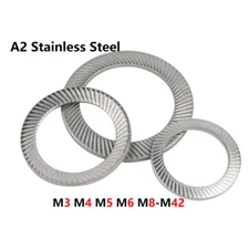 Schnorr Washers Toothed Safety Serrated Lock Washer M2.5-M30 Stainless Steel A2