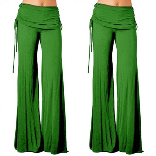 New hot selling loose flared pants, popular wide leg long pants for women - Picture 12 of 31