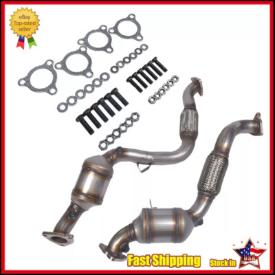 2x Front Catalytic Converters for 2007-2009 Audi Q7 3.6L Left+Right 95511303601