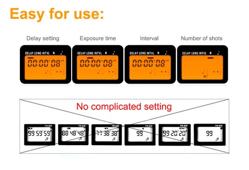 Wireless LCD Intervalometer Timer Remote For Sony A58 A7 A7R A3000 A6000 HX300 - Picture 7 of 10