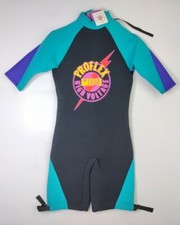 NOS Proflex By Casad High Voltage Womens Wetsuit Sz Small Shortie Scuba Surfing