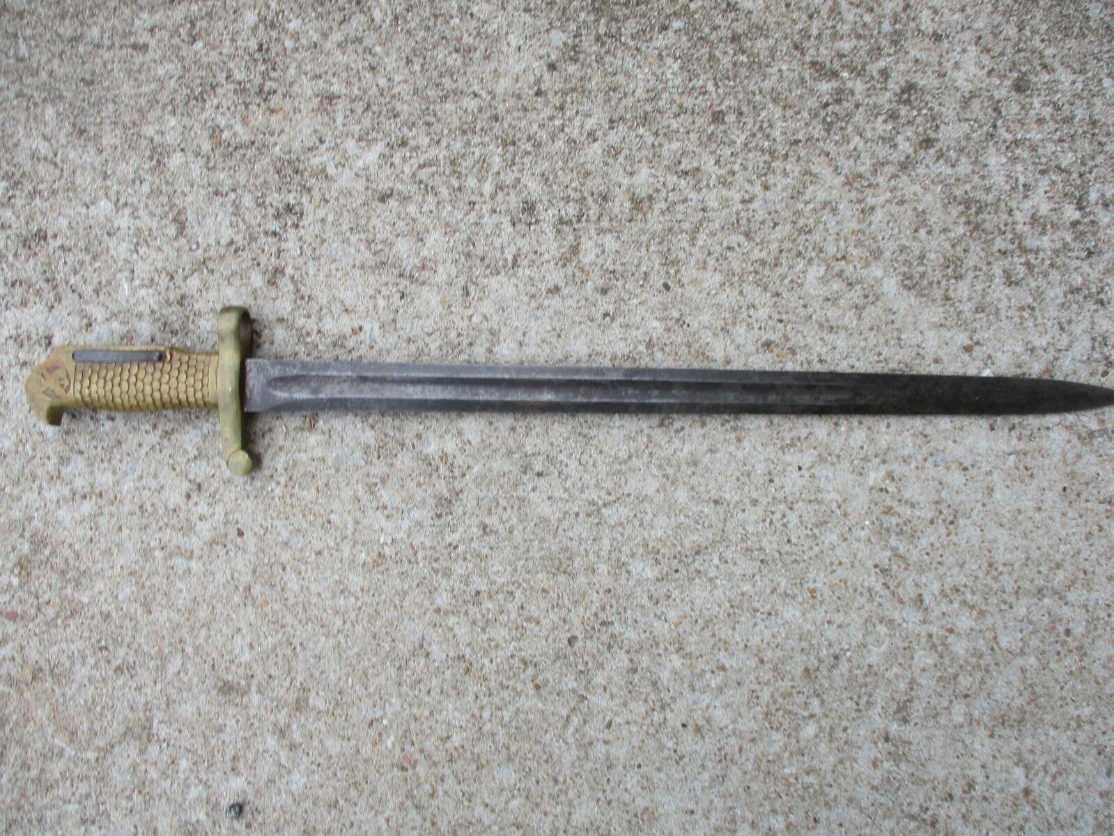 US Indian War Period Navy Rifle Model 1870 Bayonet Manufactured by Ames
