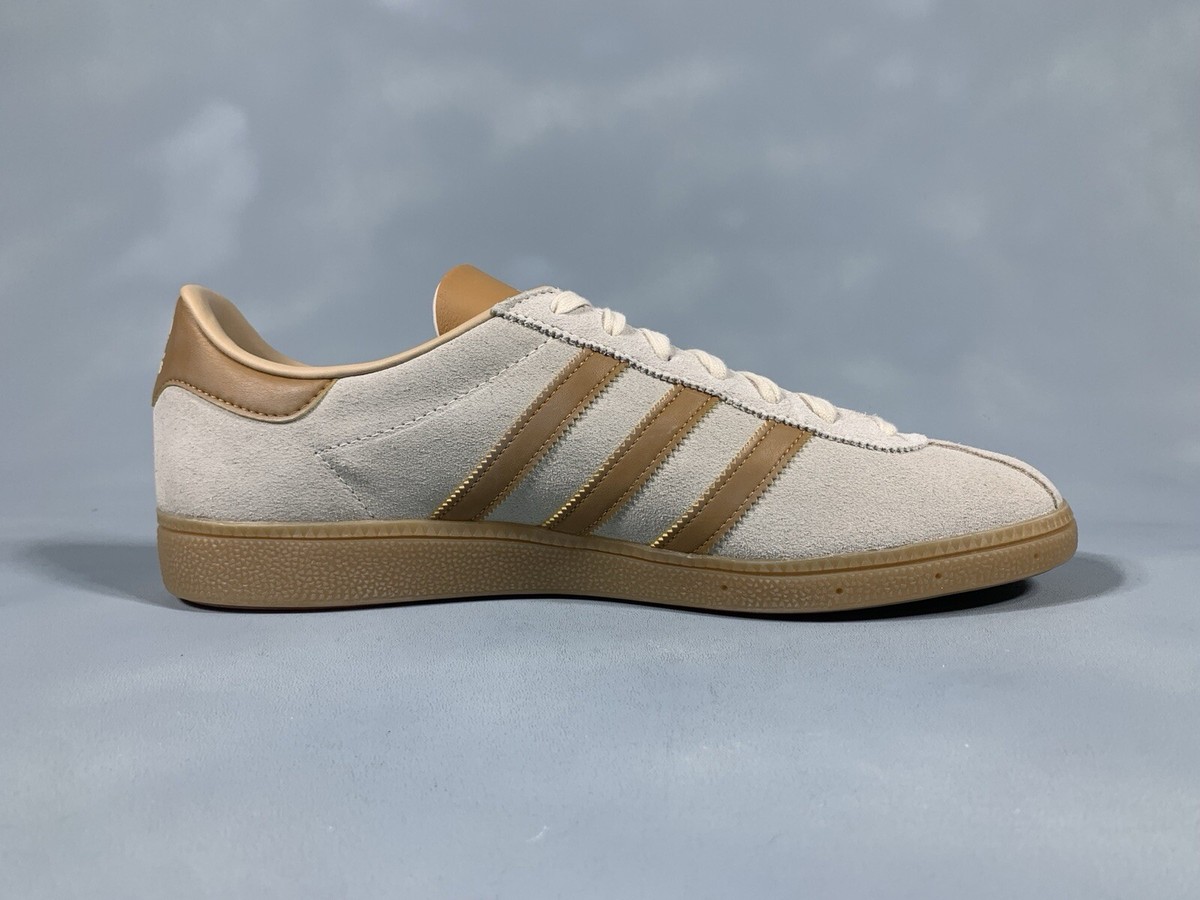 adidas Originals Munchen Cream White Mesa Sneakers GY7399 Men's 13