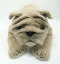 Vtg English Bulldog Applause 18" Stuffed Plush