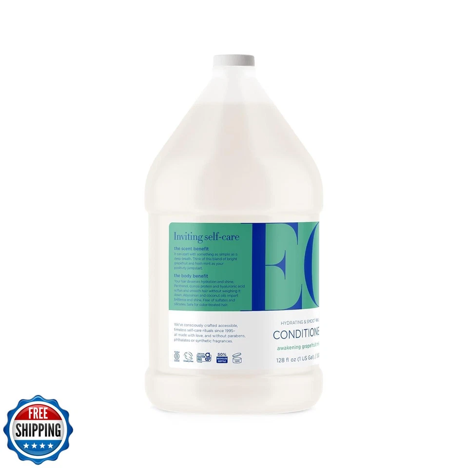 Acondicionador EO, 1 galón, pomelo y menta, orgánico a base de plantas, botánico Foto 2 de 4