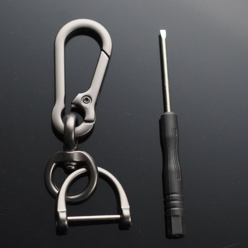 3/6x Keychain Key Ring Carabiner Clip Bag Keyring Chain Fob D-Ring Holders US - 第 9/17 張圖片