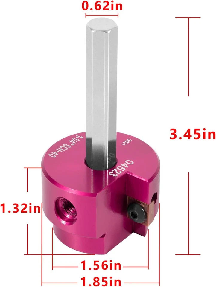 04523 - PPR125 1-1/4" Clean Ream Extreme Plastic Pipe Fitting Reamer - Image 3 of 4