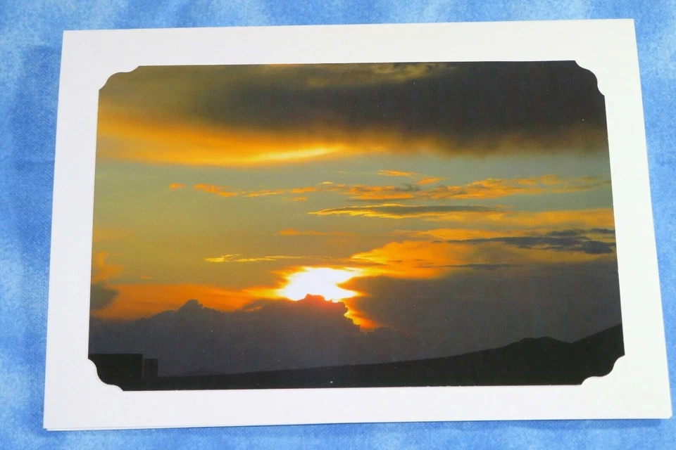 4 SYMPATHY Sunset Photo Greeting Cards, 5X7 cards, Those we love poem - Image 4 of 4