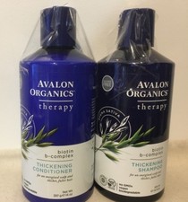 Image of Avalon Organics Thickening SHAMPOO / Conditioner Biotin B Complex Therapy 14 oz