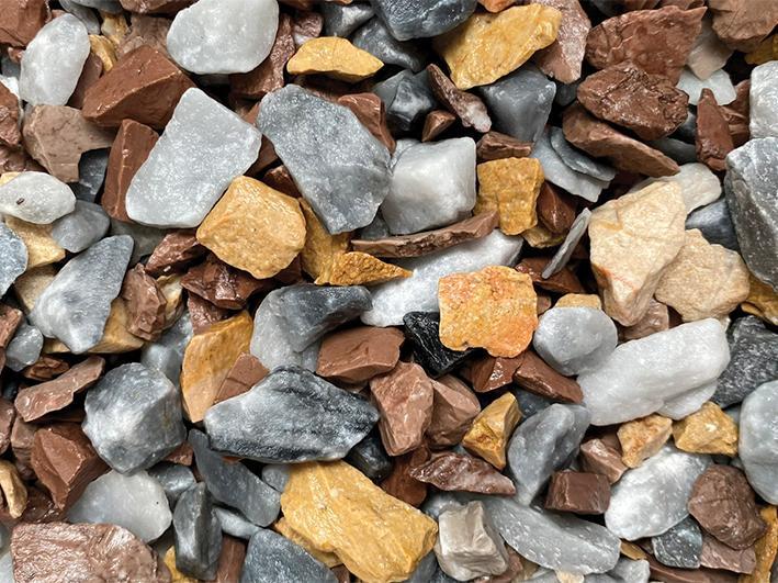 Graniglia miscelata, granulato per giardino, Terra 8-16 mm (40 sacchi da 25 Kg)