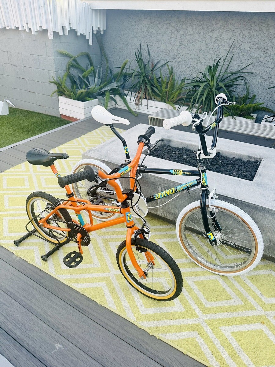 Set Of 2 Old School Bmx Bikes. 1987 Dyno Pro Compe + 16” Dyno