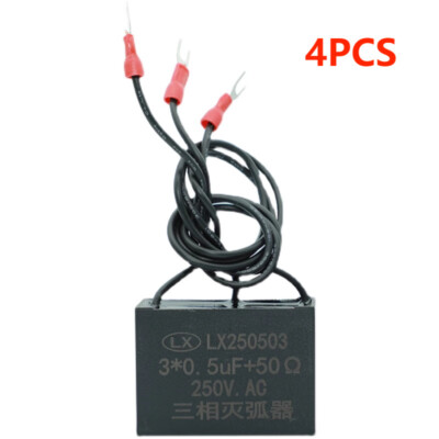 4PCS Electronic Arc Extinguisher LX250503F Spark Extinguisher 250Vac/0.5 μ F 50Ω
