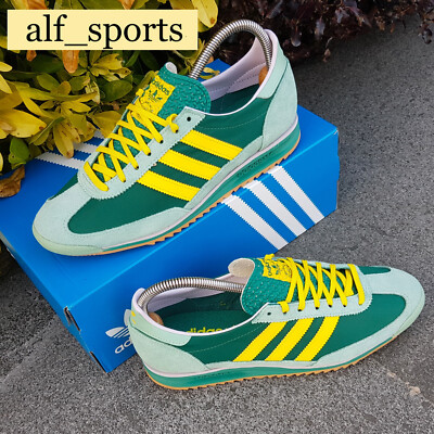  Neu mit Karton & Original Adidas Originals  SL 72 OG Turnschuhe grün & gelb UK Größe 8
