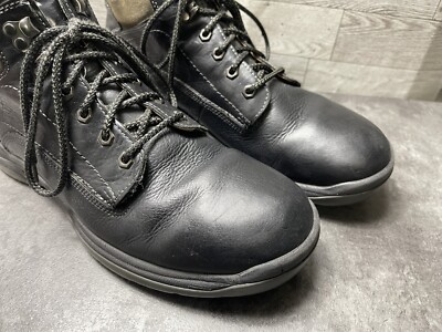 Johnston And Murphy Men\'s Black Leather Lace-Up Dress Boots Sz 12 Johnston & Murphy Handcrafted Black Leather Lace Up Dress  main image 2