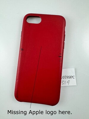 Original engineering Apple Leather Case for iPhone 2nd 3rd generation  SE Red