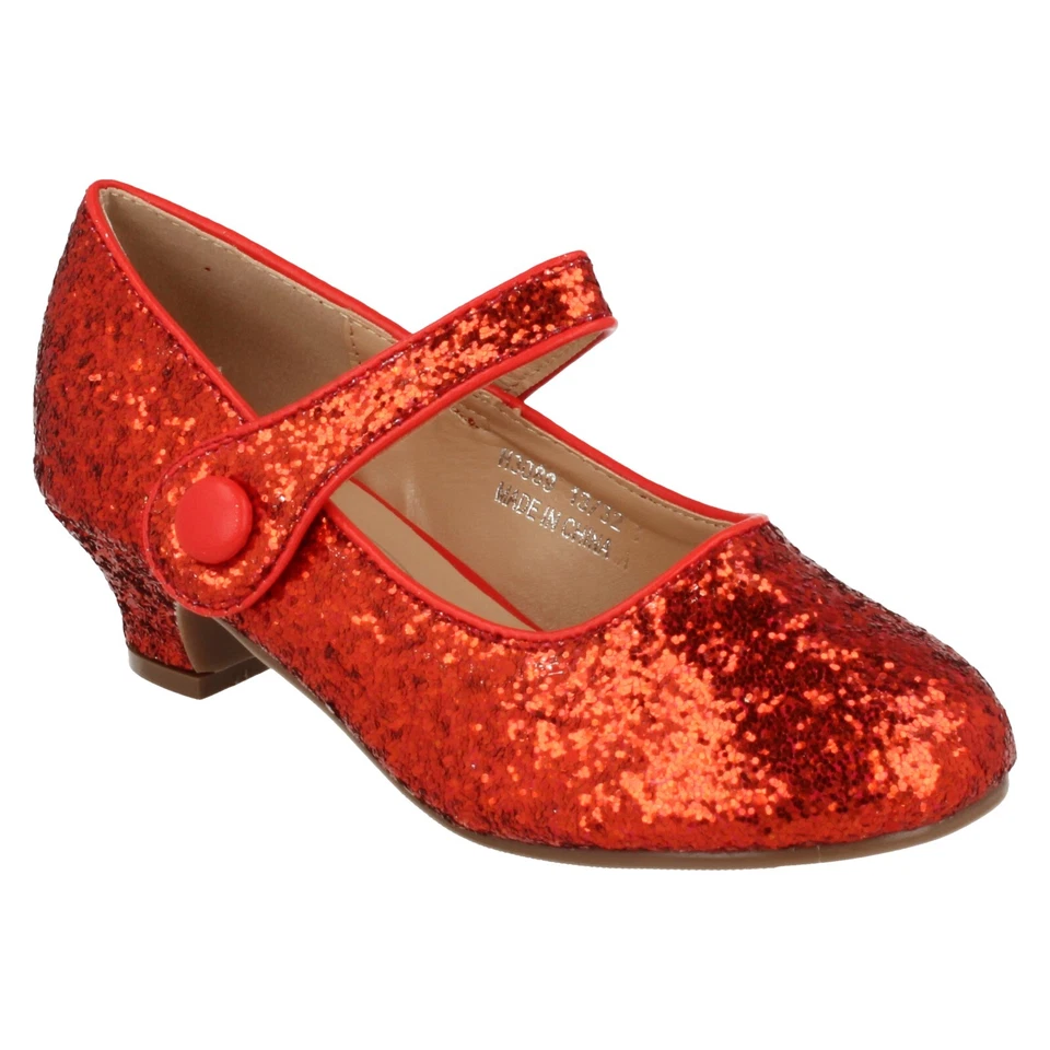 Niña Spot On Negro, Fucsia, Plata, Oro, Rojo Tacón Zapatos Tallas Ru 10-2: - Imagen 4 de 4