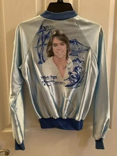 Shaun Cassidy 1977 Hardy Boys Satin Jacket Vintage Kids Medium 10-12, SnagsStain