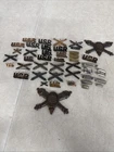 Huge Lot Of WW1 US MILITARY BADGES , Bronze Sterling Silver