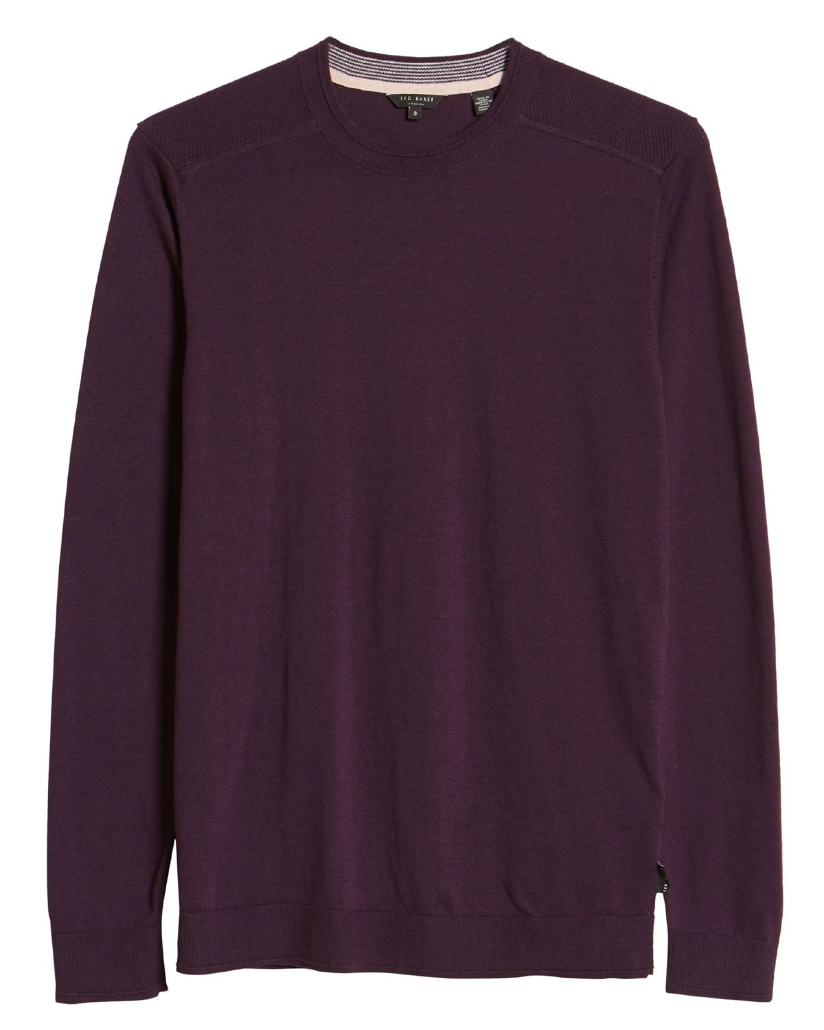 Мужской свитер Ted Baker London Sandkas Slim Fit с круглым вырезом 6 фиолетовых оттенков - Зеландия 149 11690₽