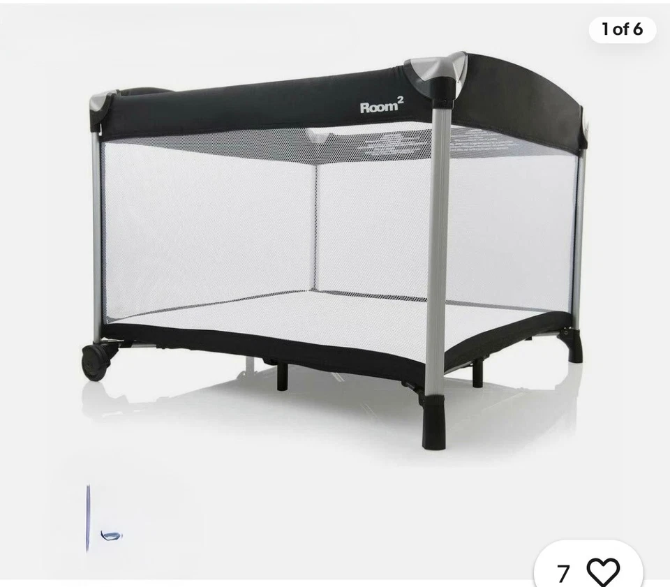 Joovy New Room2 Parque Portátil, Negro para Bebé Foto 3 de 4