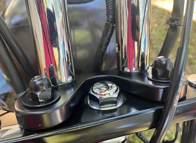Black Honda Fury VT1300CX To Harley Handlebar Adapter Plate. | eBay
