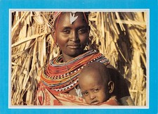 KENYA MOMBASA TRIBES OF KENYA: SAMBURU MOTHER AND CHILD