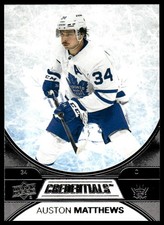 Auston Matthews 2021-22 Upper Deck Credentials #5 Toronto Maple Leafs