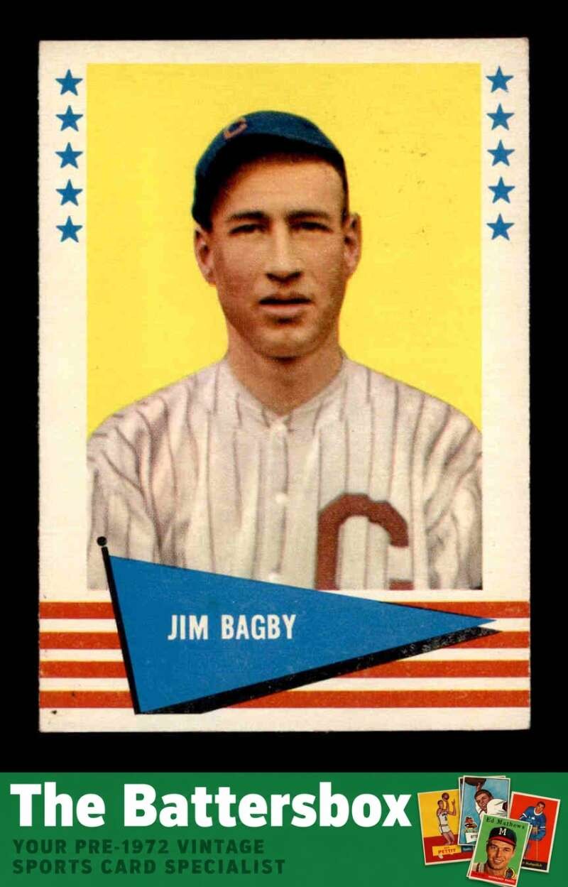 Jim Bagby #92 Baseball Cards 1961 Fleer trading card — raw and PSA graded price guide