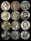 90% Silver Quarters. $3 FV.