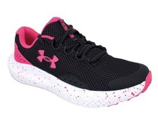 UA Surge 4 Girls' Running Shoes - Size 6Y Black/PinknNEW