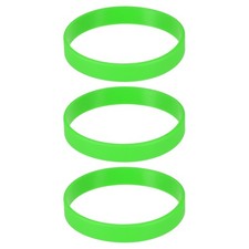 3Pcs Bracelets Wristbands 1/2 Inch Width 8" Length Green