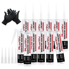 RV Roof Sealant 12Pack, Self-Leveling Lap Sealant for RV Roofs,White RV Caulk...