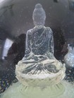 Crystal Translucent Buddha Snow Globe ~ Fine Silver Confetti ~ CoolSnowGlobes — photo 9