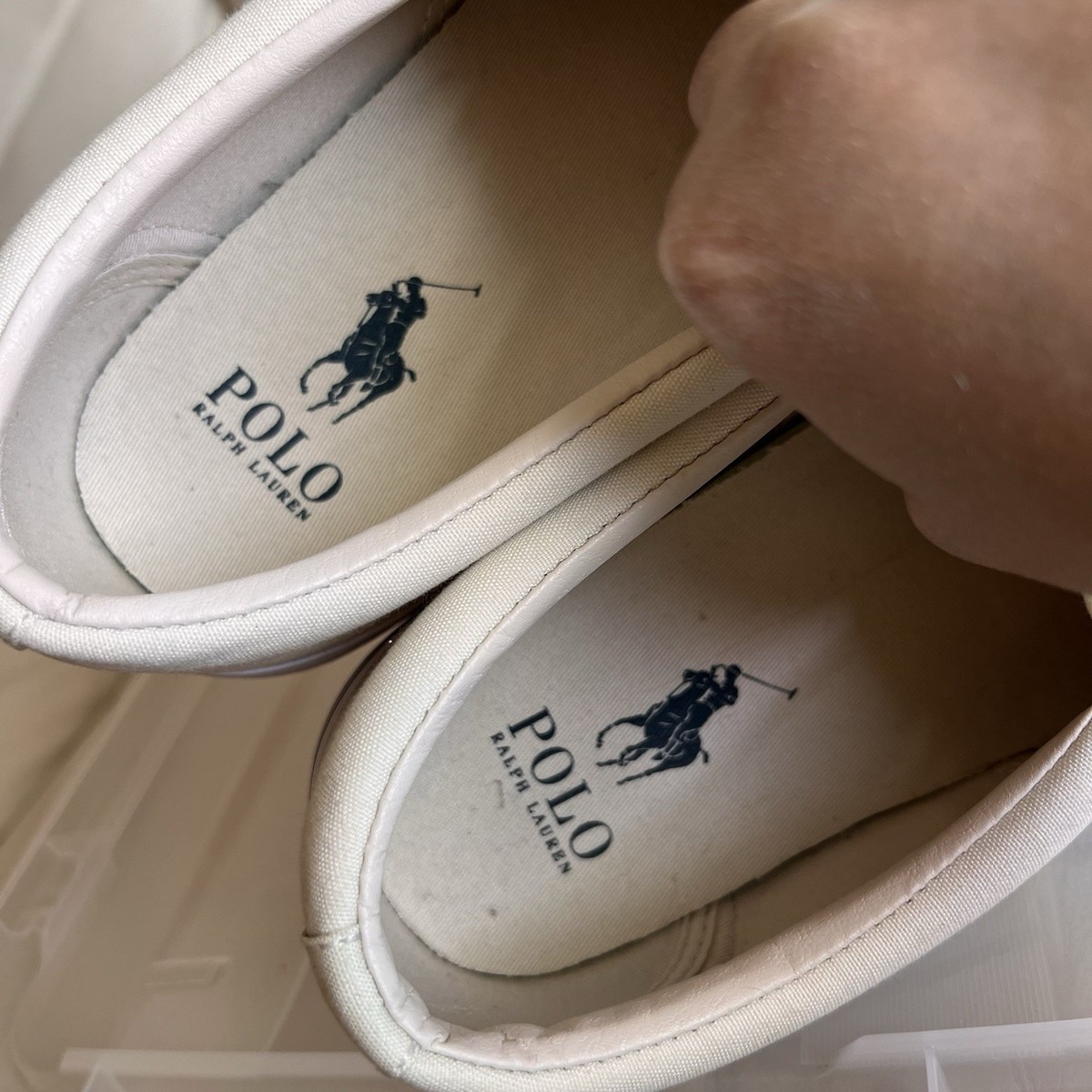 Polo Ralph Lauren Men's Keaton Polo Bear Slip-On Sneakers Size 10.5 OOS View 6
