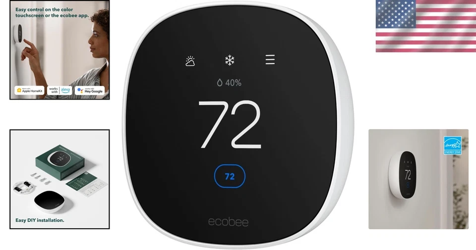 Programmable Wi-Fi Thermostat - Works with Alexa, Google - Image 2 of 4