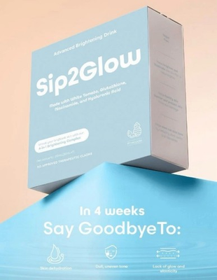 #ad 1 Box Sip2Glow Advanced Brightening Drink with Gluta Niacinamide amp; hya 7 sac $28.95